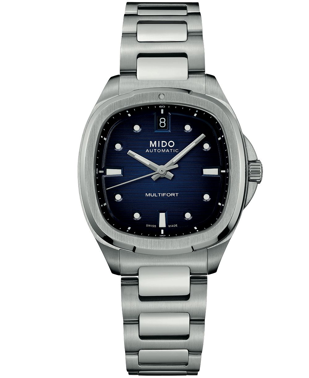Mido Unisex Swiss Automatic Multifort TV Stainless Steel Watch 35mm
