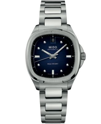 Mido Unisex Swiss Automatic Multifort TV Stainless Steel Watch 35mm