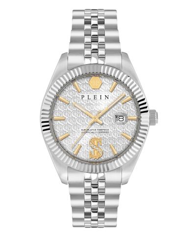 Philipp Plein Men's Silver Stainless Steel Watch, 41mm
