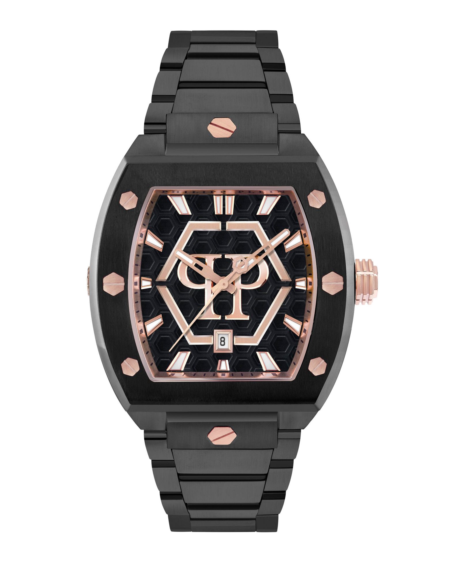 Мужские часы Philipp Plein Black Stainless Steel, 44mm