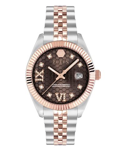 Philipp Plein Женские двухцветные часы из нержавеющей стали, 34mm