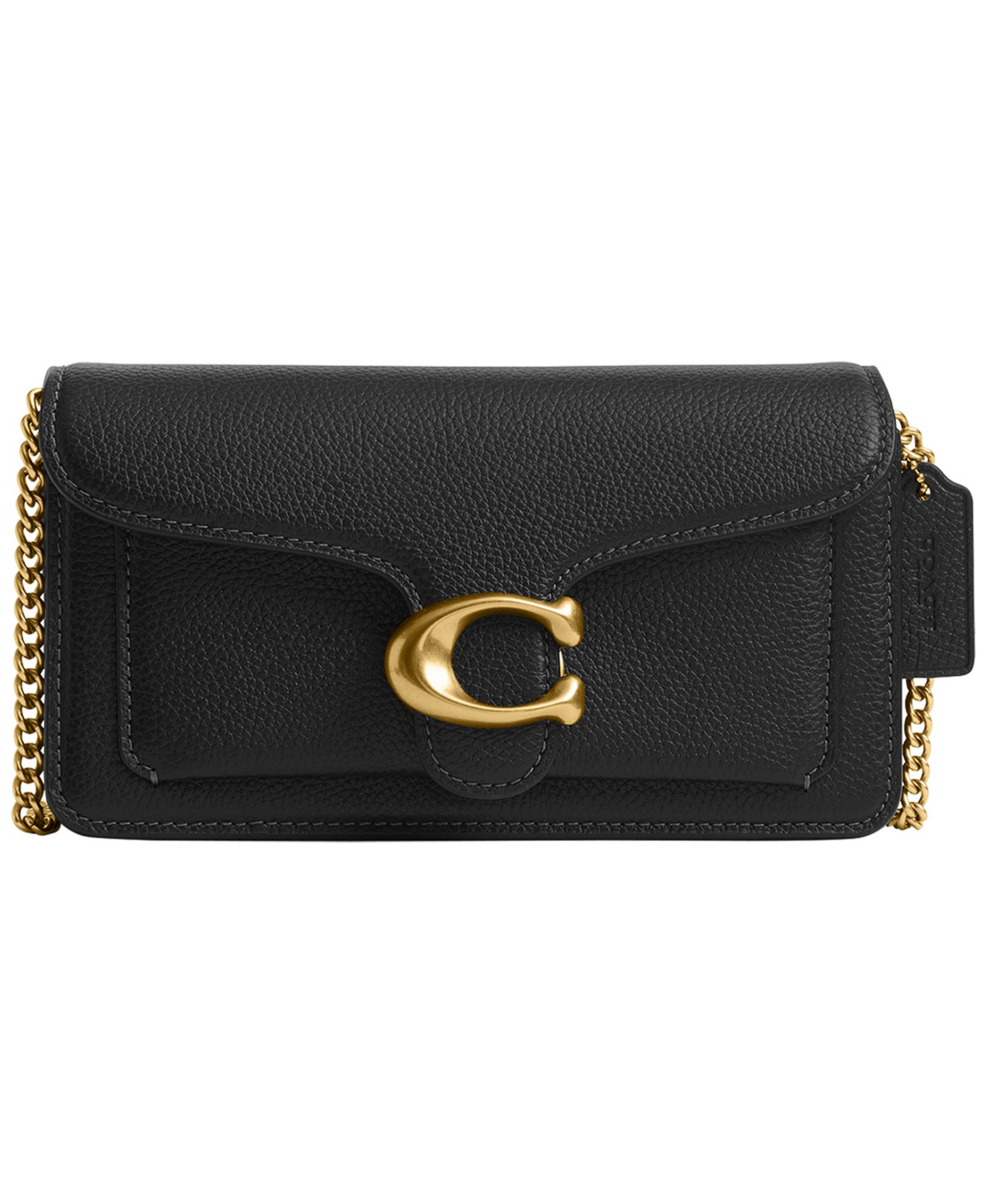 Сумка через плечо COACH Tabby Mini Pebble Leather Chain Crossbody Bag 19