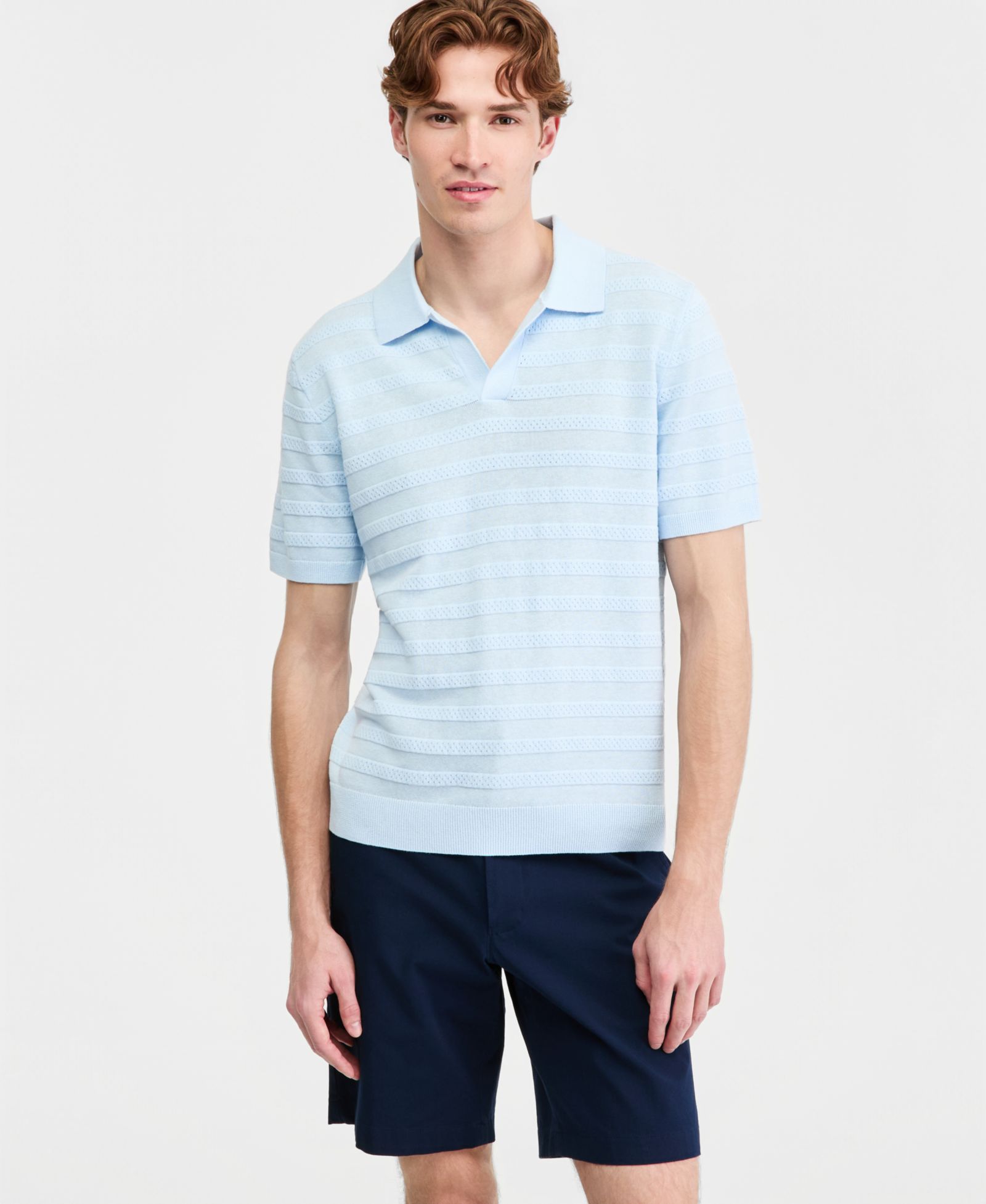 Club Room Men's Linen-Blend Polo Shirt, Macy's Exclusive