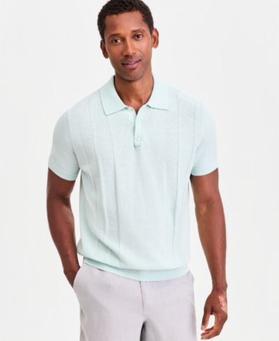 Мужской джемпер Club Room Short-Sleeve Linen and Cotton Engineer