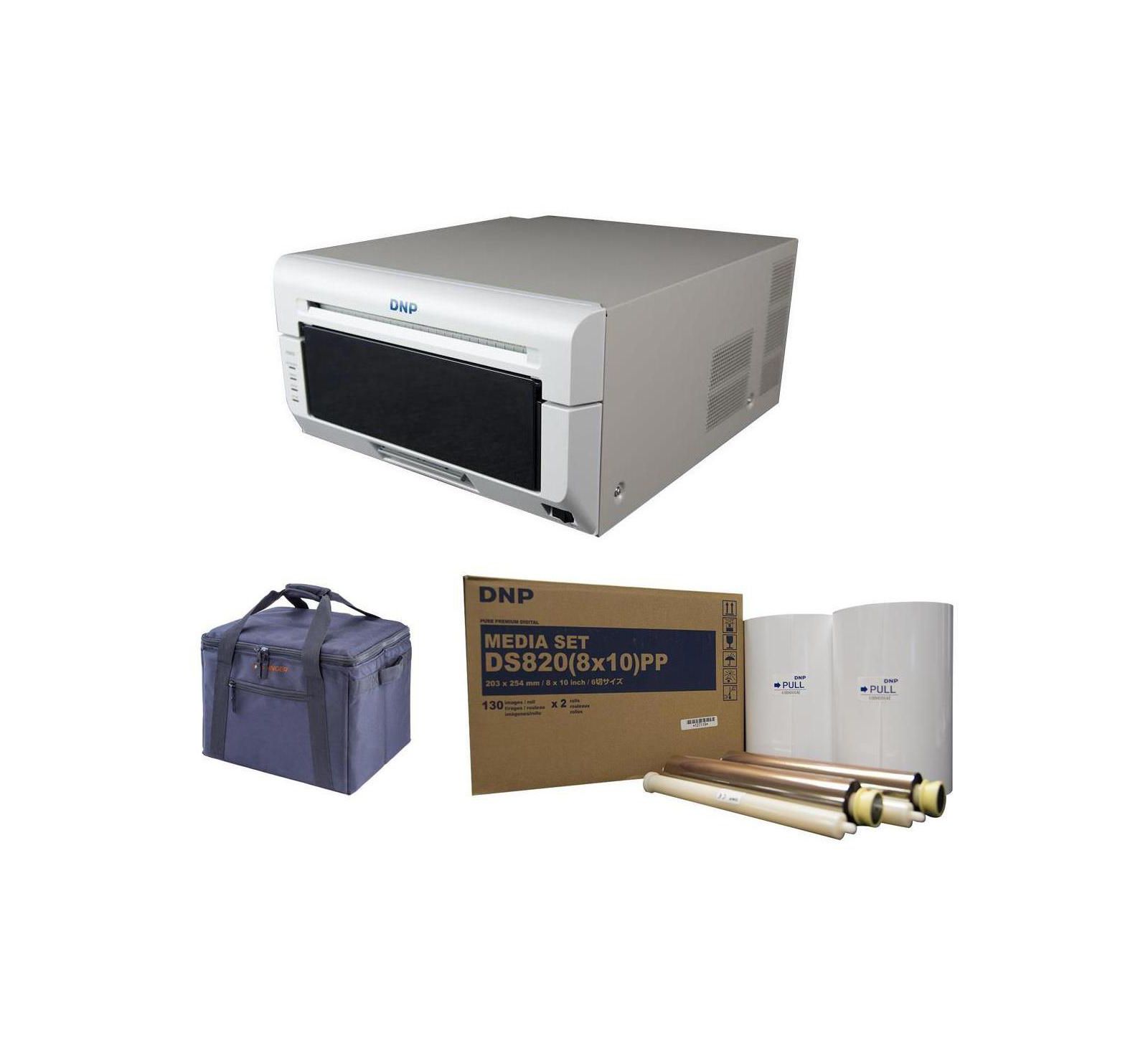 DNP DS820A 8" Pro Dye-Sublimation Printer with DNP Premium Media 8x10"/Case