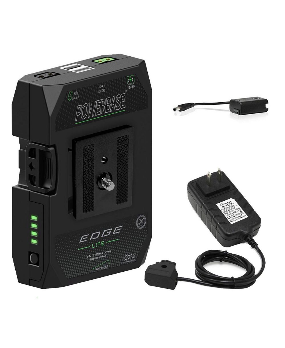 Core SWX PowerBase Edge Lite 49Wh 14.8V компактный кинематографический аккумулятор и зарядное устройство D-Tap 1.5A с аккумулятором Sony A7 FZ100