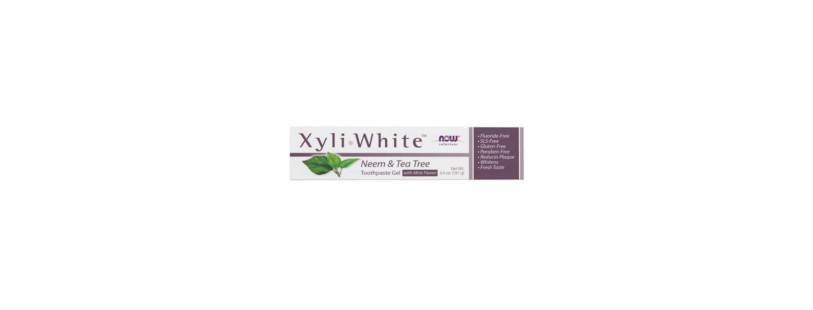 Зубная паста NOW Foods Xyliwhite Neem & Tea Tree, 6.4 Oz
