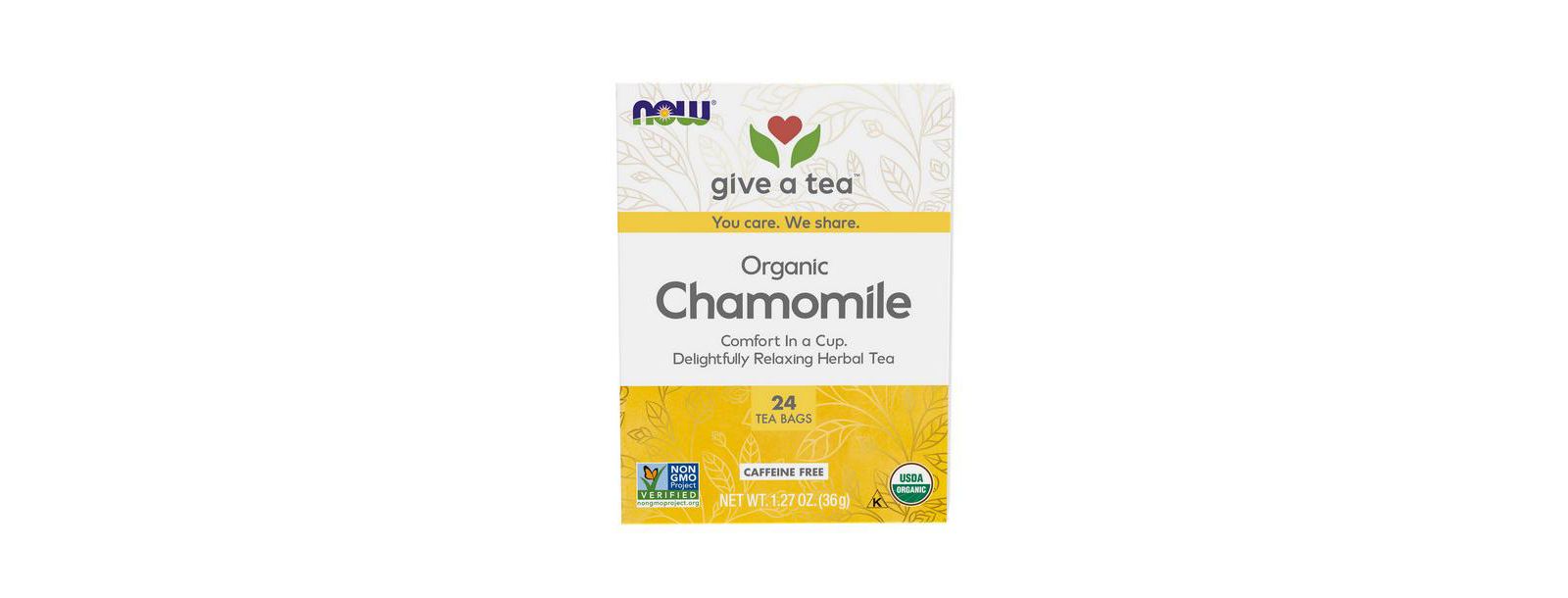 NOW Foods Comfy Chamomile Tea, 24 Bags