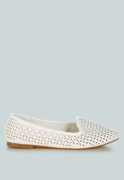 London Rag Womens Kyrie Cut Out Detail Ballerinas