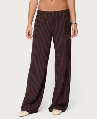 Edikted Женские Kerie Pinstripe Low Rise Pants