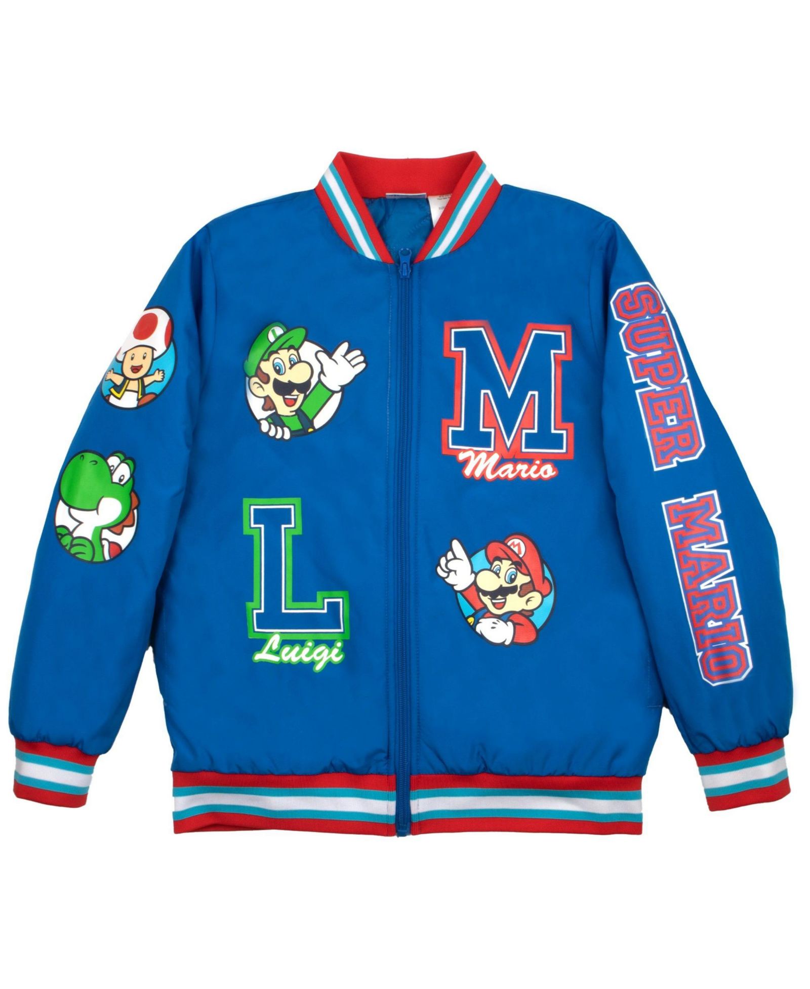 Mario Boys Super Luigi Bomber Jacket