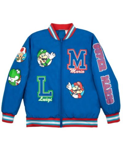Mario Boys Super Luigi Bomber Jacket