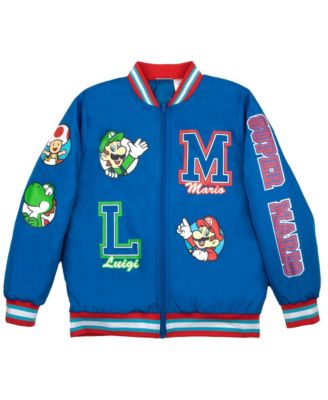 Mario Big Boys Super Luigi Bomber Jacket