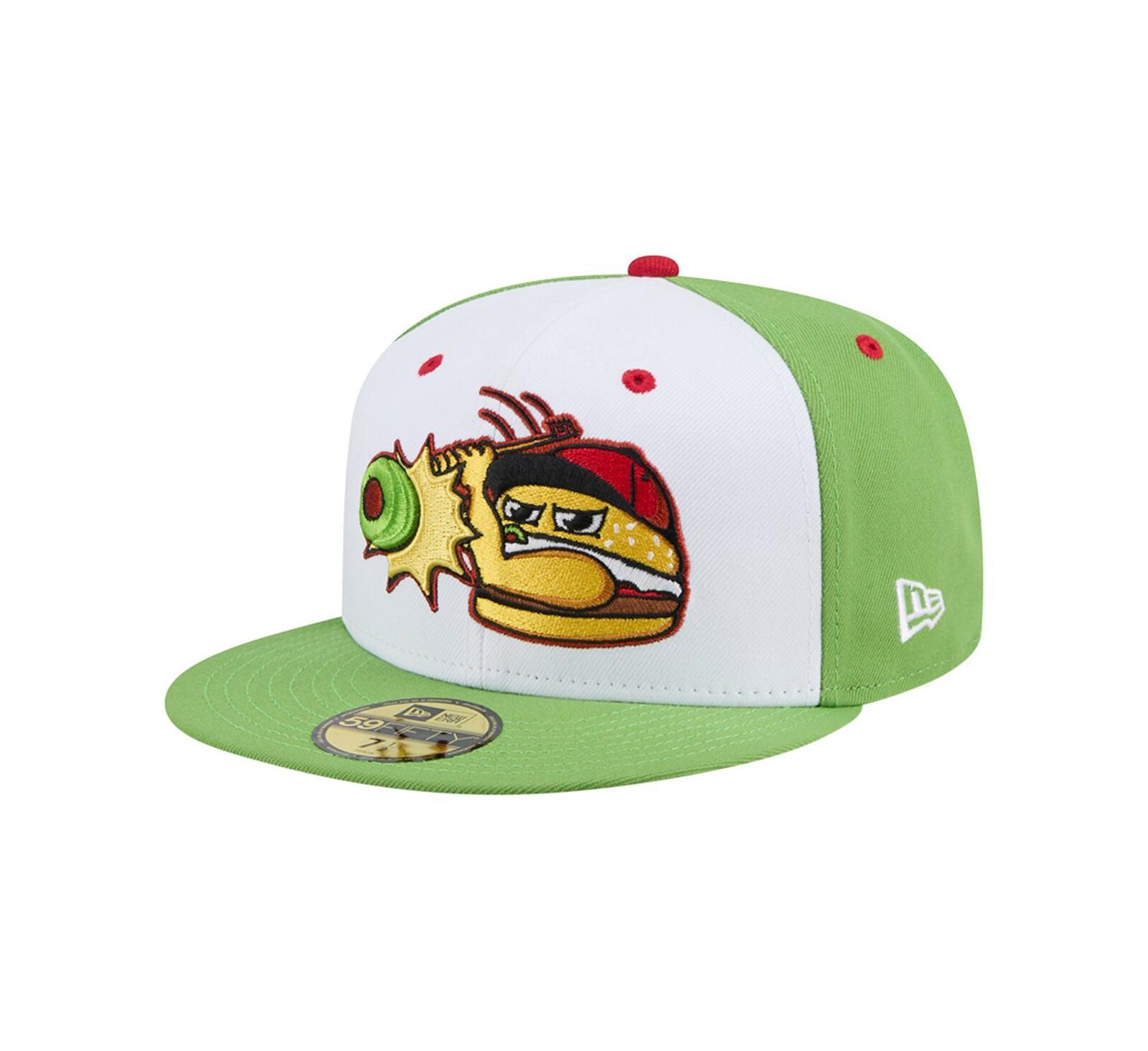 New Era мужская кепка 59FIFTY Fitted, Lansing Lugnuts Theme Nights, белая