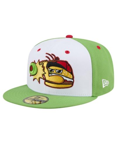 New Era мужская кепка 59FIFTY Fitted, Lansing Lugnuts Theme Nights, белая