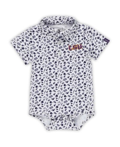 Garb Боди Performance Polo для малышей с принтом LSU Tigers, фиолетовый