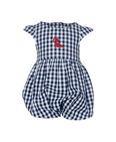 Детский комбинезон Garb Baby Girls Navy Ole Miss Rebels Cara Gingham с рюшами