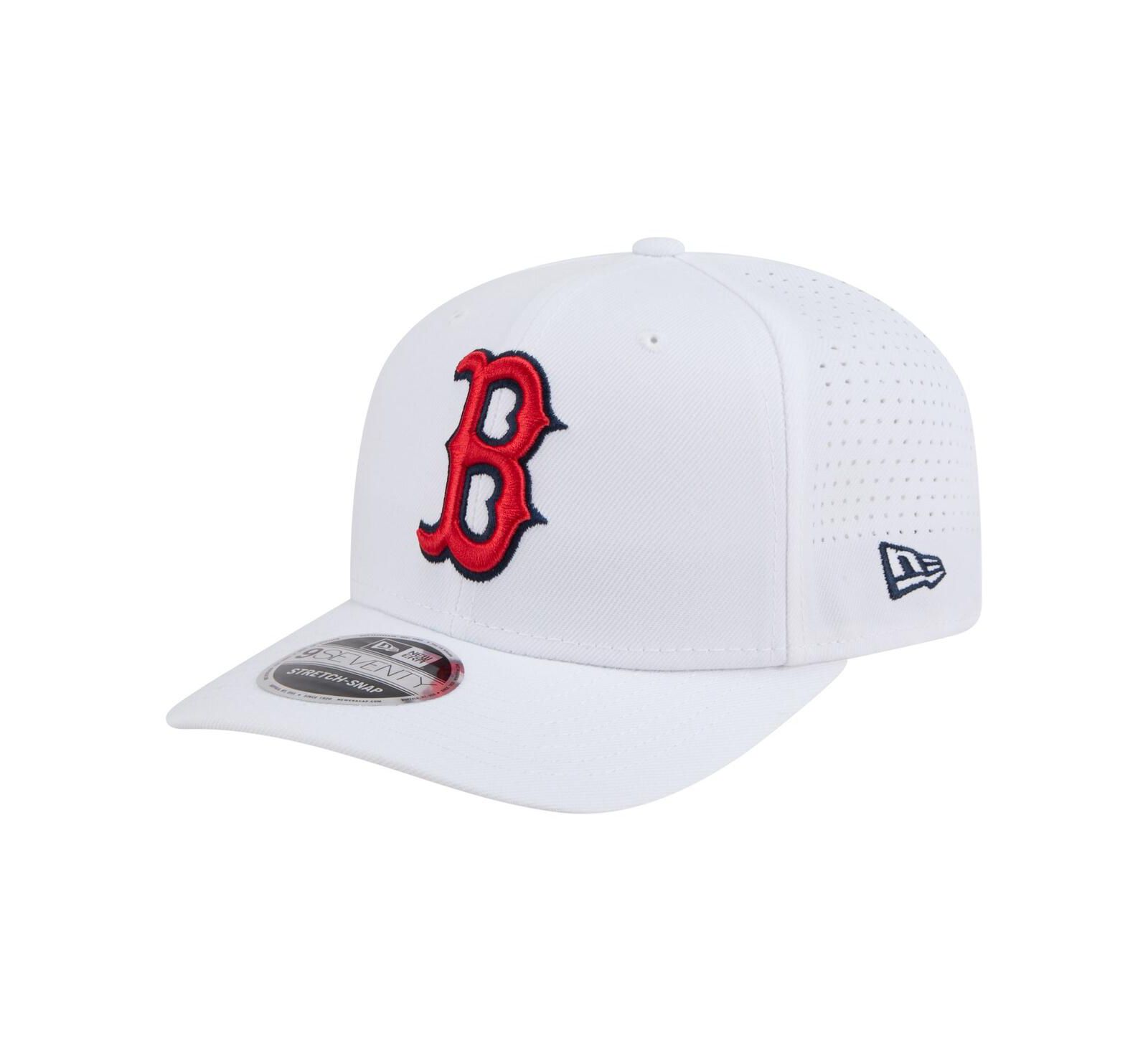 New Era Мужская белая регулируемая кепка Boston Red Sox COOLERA 9SEVENTY