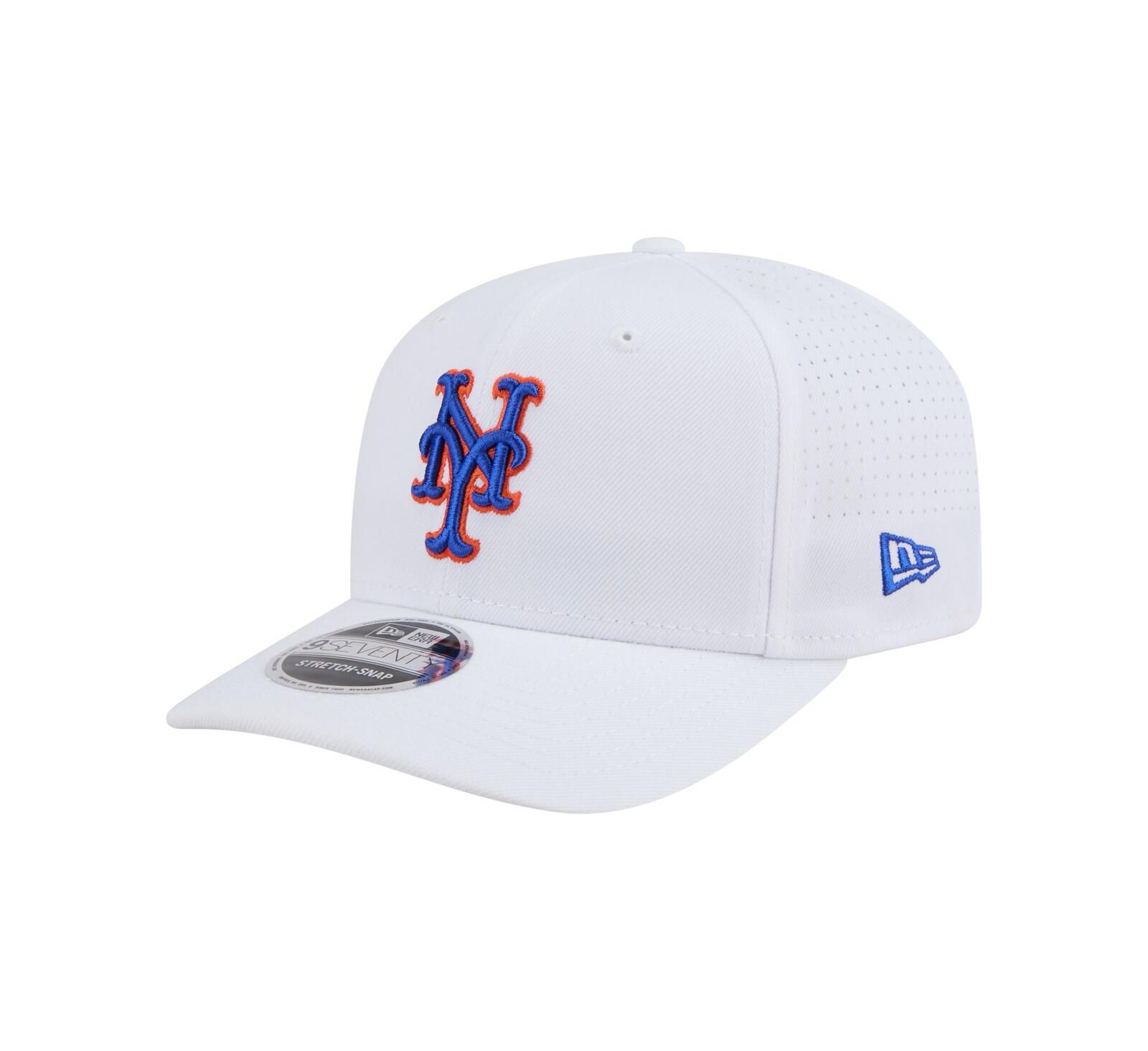 New Era Men's White New York Mets COOLERA 9SEVENTY Adjustable Hat