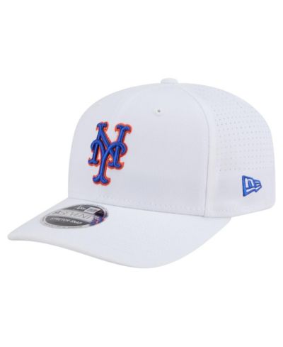 New Era Men's White New York Mets COOLERA 9SEVENTY Adjustable Hat