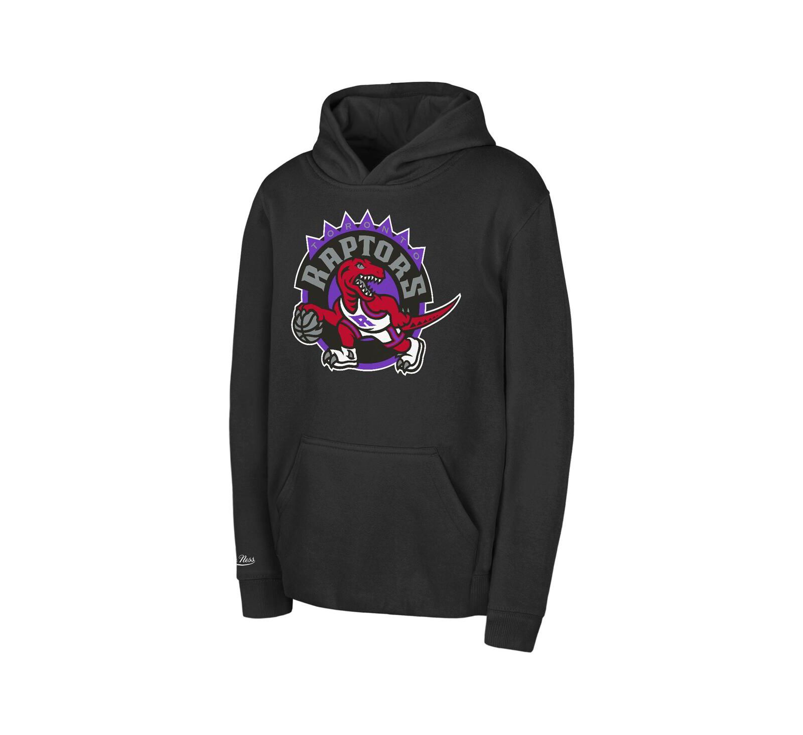 Mitchell & Ness Детский худи pullover с ретро логотипом Toronto Raptors черный