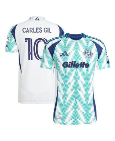 Мужская джерси Adidas Carles Gil White New England Revolution 2025 Authentic Player