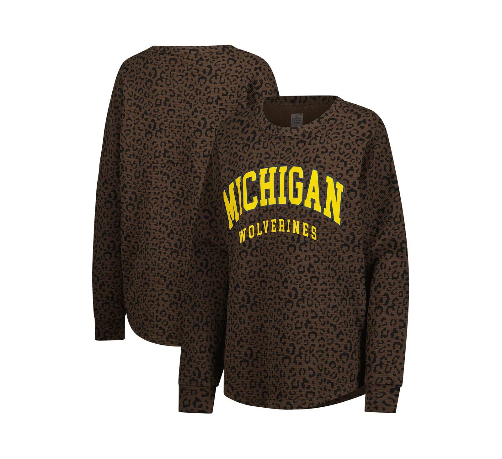 Gameday Couture Женский свитшот Michigan Wolverines Leopard Brown