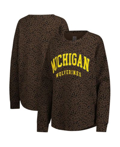 Gameday Couture Женский свитшот Michigan Wolverines Leopard Brown