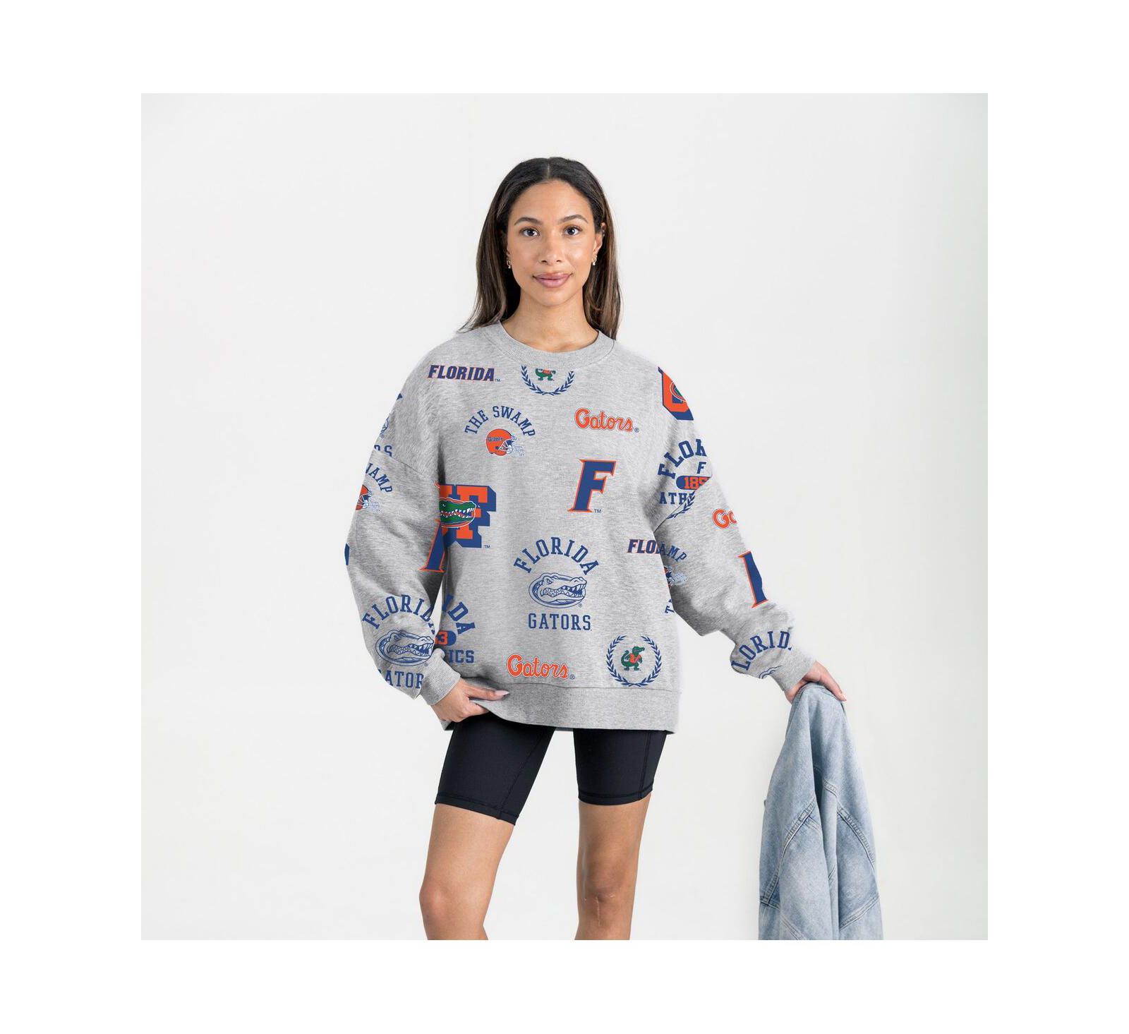 Gameday Couture Women's Gray Florida Gators Always on Repeat Fleece Sweatshirt
