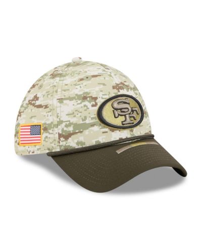 New Era Мужская кепка 39THIRTY Flex San Francisco 49ers 2025 Salute to Service, камуфляж/темно-зеленый