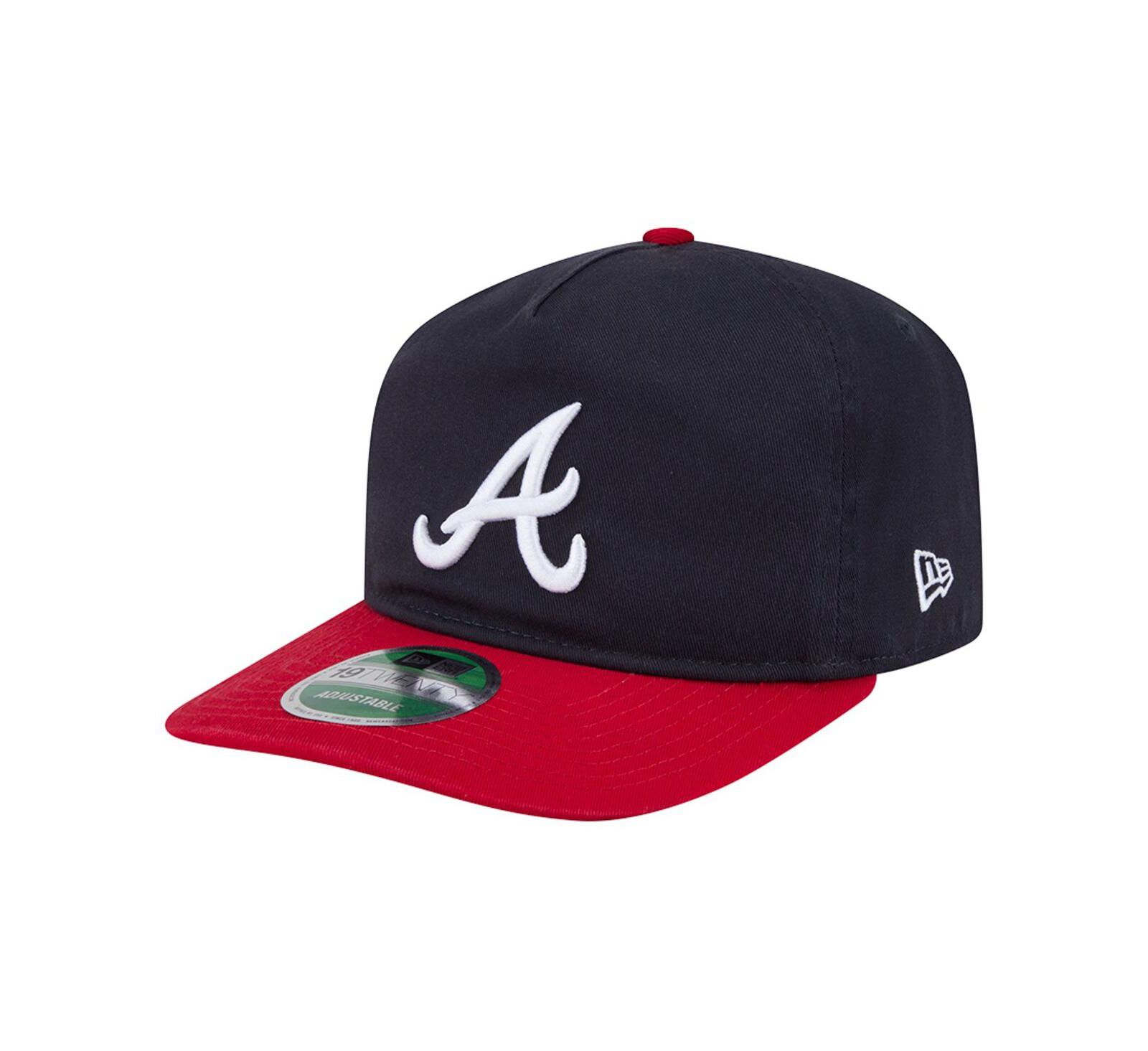 Мужская кепка New Era Atlanta Braves Team 19TWENTY регулируемая темно-синяя
