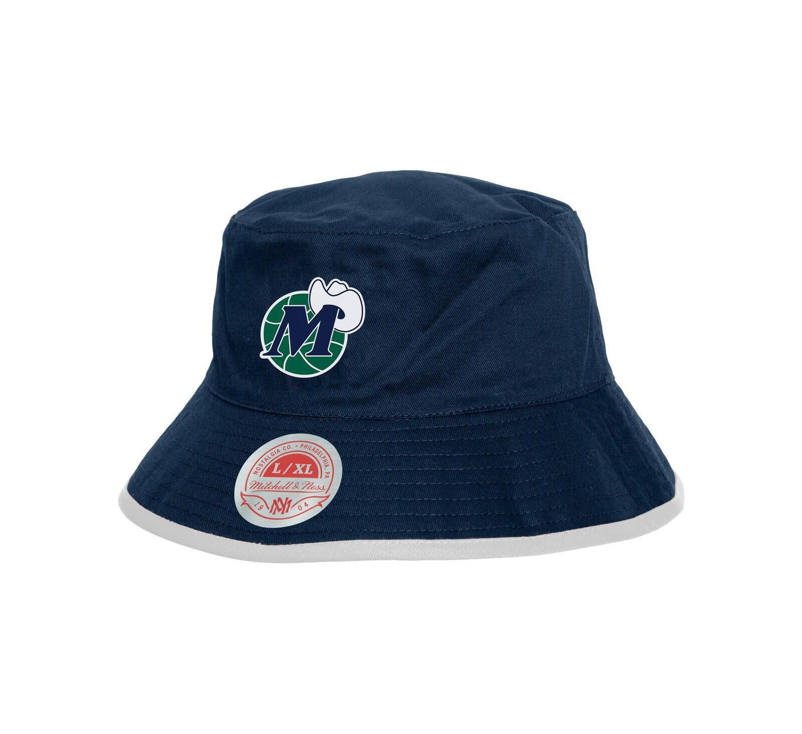 Мужская реверсивная панама Mitchell & Ness Navy/Green Dallas Mavericks Flip It