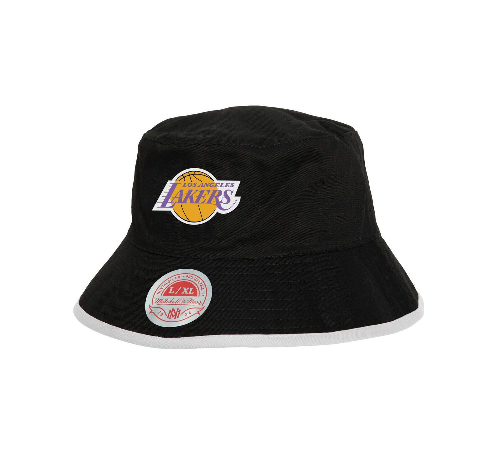 Mitchell & Ness Мужская двусторонняя шляпа-ведро Los Angeles Lakers