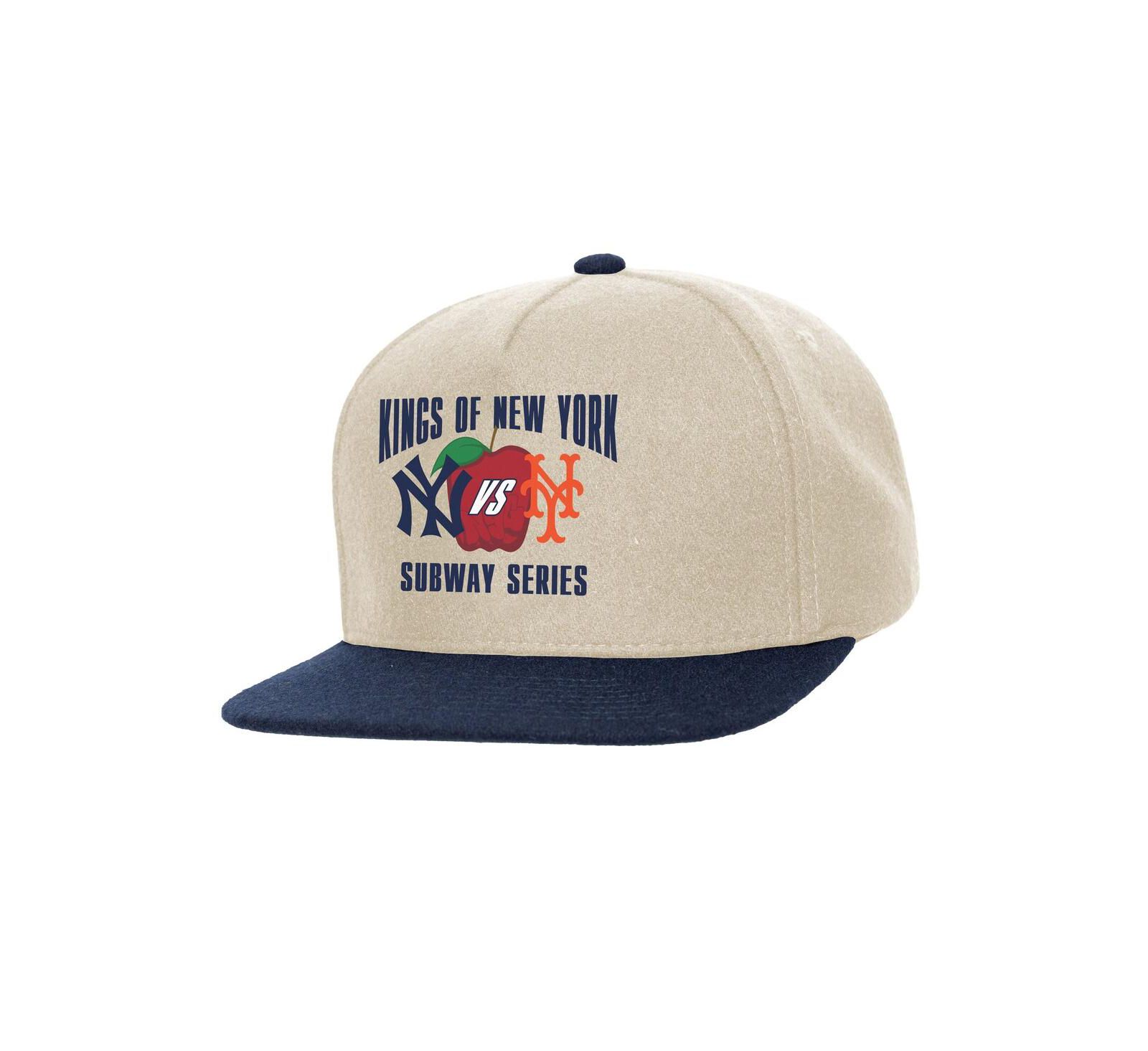 Кепка Mitchell & Ness New York Yankees vs. New York Mets Subway Series Matchup Pro Pinch Snapback