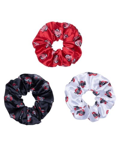 Набор резинок для волос ZooZatz 3-Piece Ohio State Buckeyes Luxe
