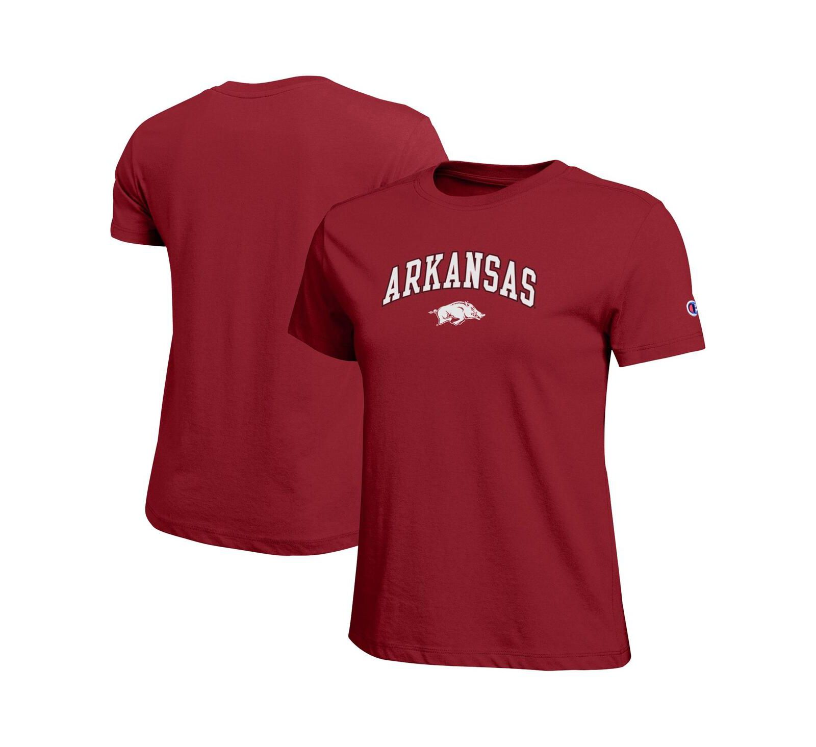Champion Women's Cardinal Arkansas Razorbacks Arched Over Logo T-Shirt