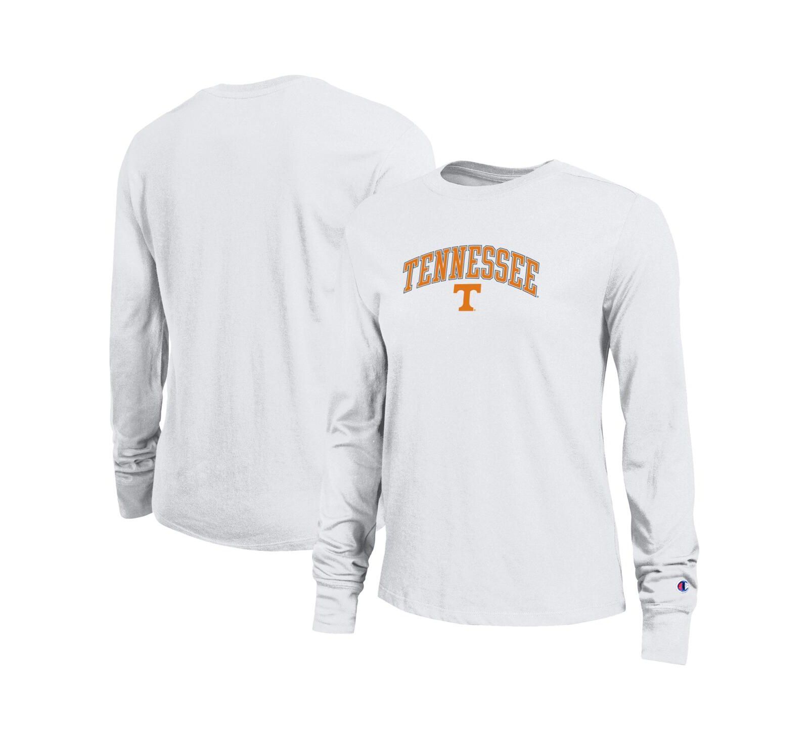 Champion Women's White Tennessee Volunteers Arch Over Logo Long Sleeve T-Shirt