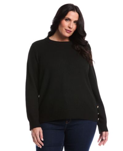 Женский джемпер Plus Size Rafaella Crew Neck Novelty Long Sleeve