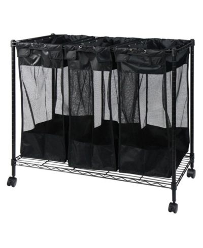 Oceanstar Triple Storage Organizer and Laundry Sorter