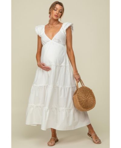 Женское платье Pinkblush Light Blue Ruffle Trim Maxi