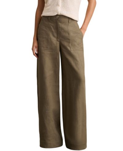 Женские широкие брюки REISS Ashby Linen