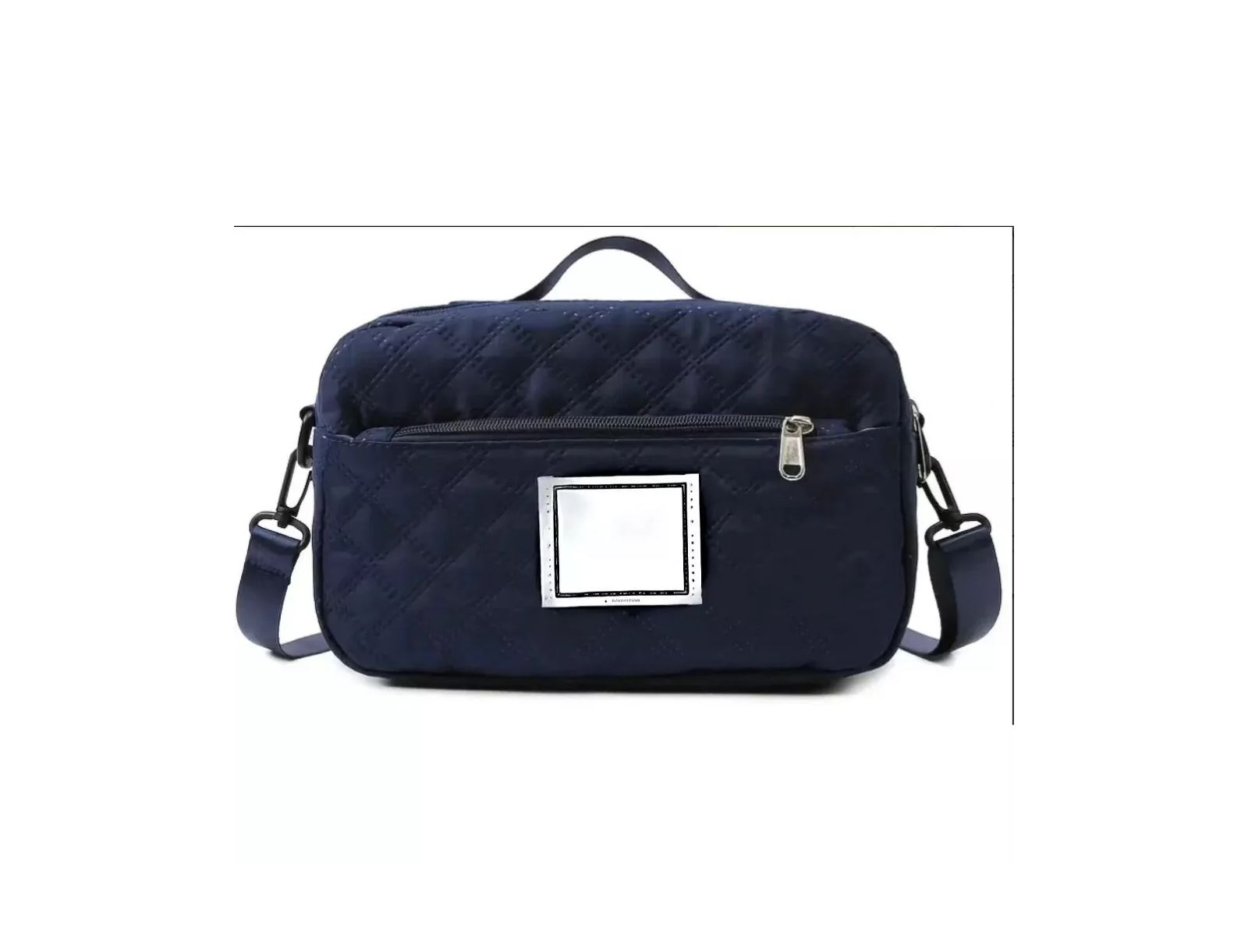 Three-dimensional Diamond Patterned Small Square Tote, Casual Commuting Shoulder Bag with Dry Wet Separation & Double-sided Pockets