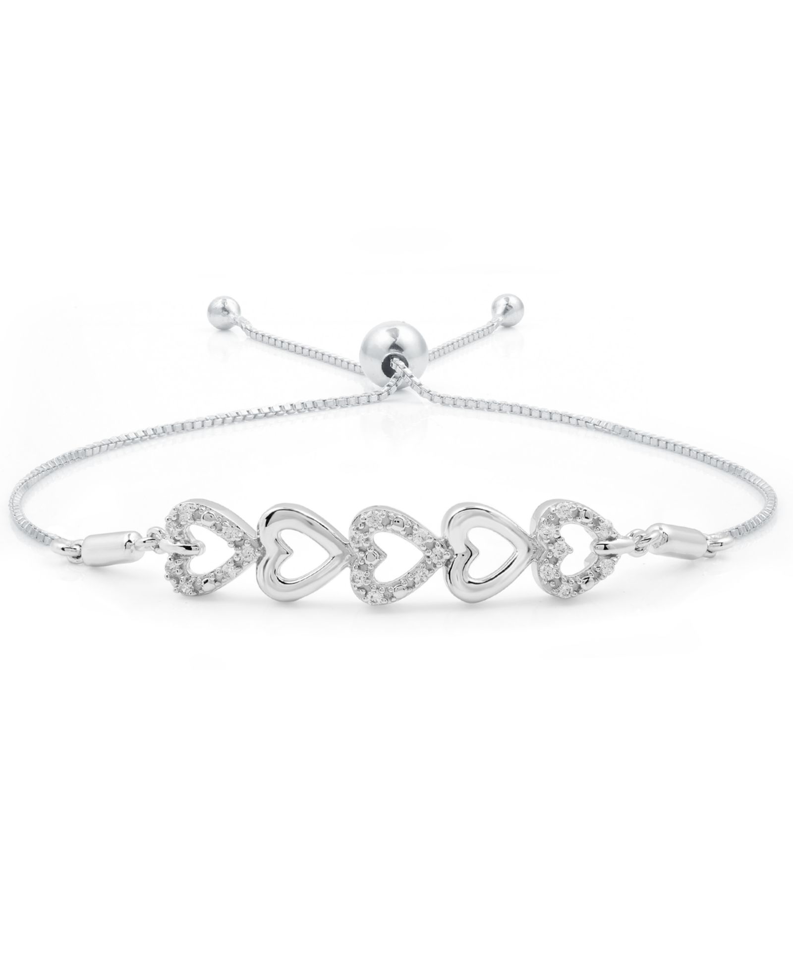 Macy's Diamond Bracelet (1/6 ct. t.w.) in Sterling Silver