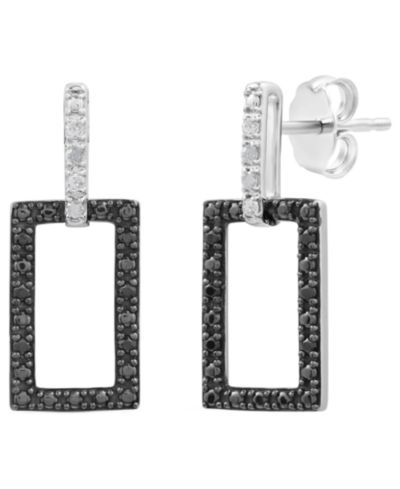 Серьги с бриллиантами Diamond Post Back (1/6 ct. t.w.) из стерлингового серебра