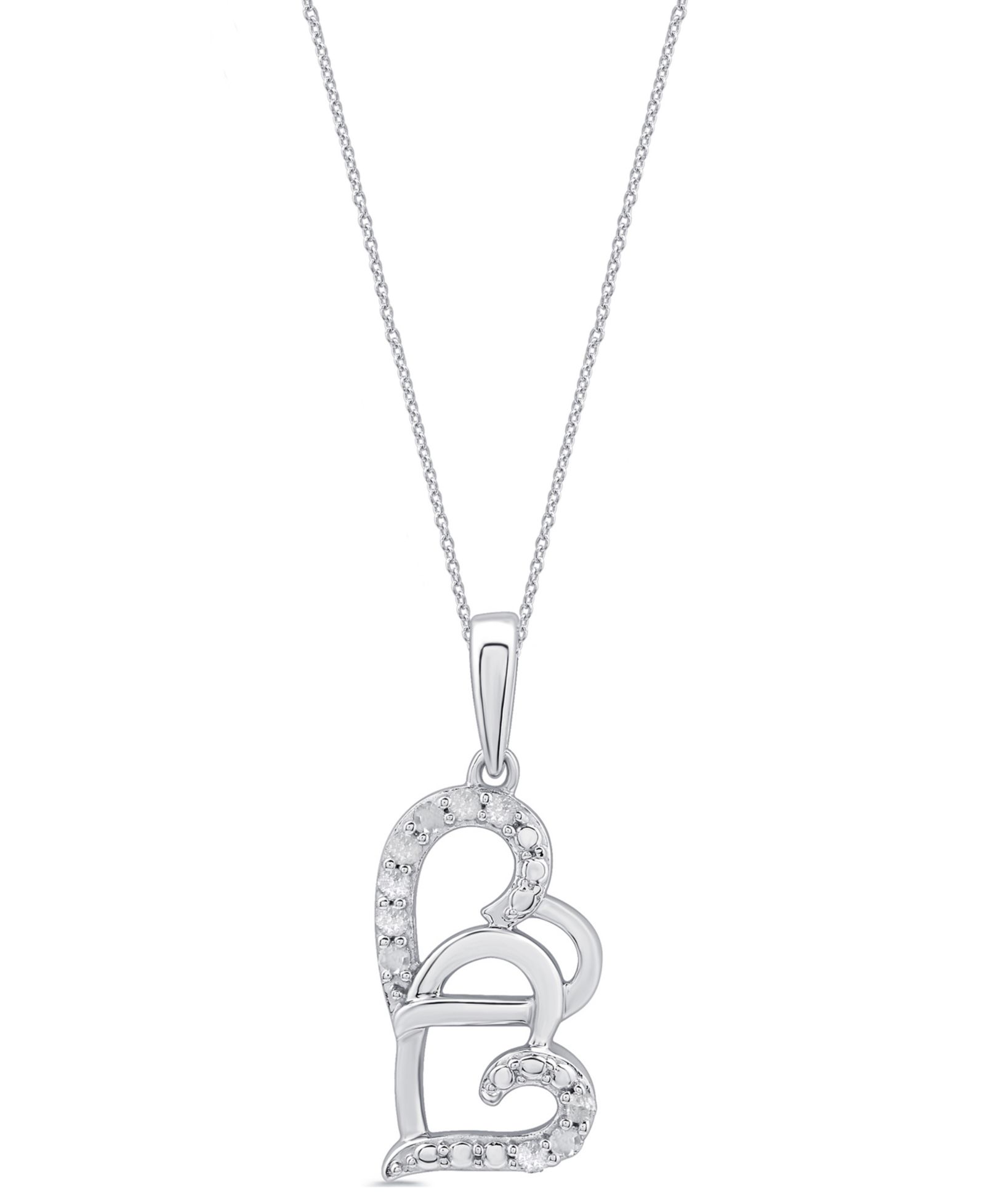 Подвеска-кулон Macy's Diamond в Sterling Silver, 1/10 ct. t.w.