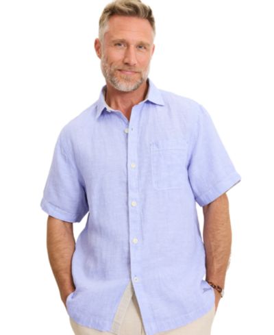 Tommy Bahama Мужская рубашка с коротким рукавом Paradise Breezer