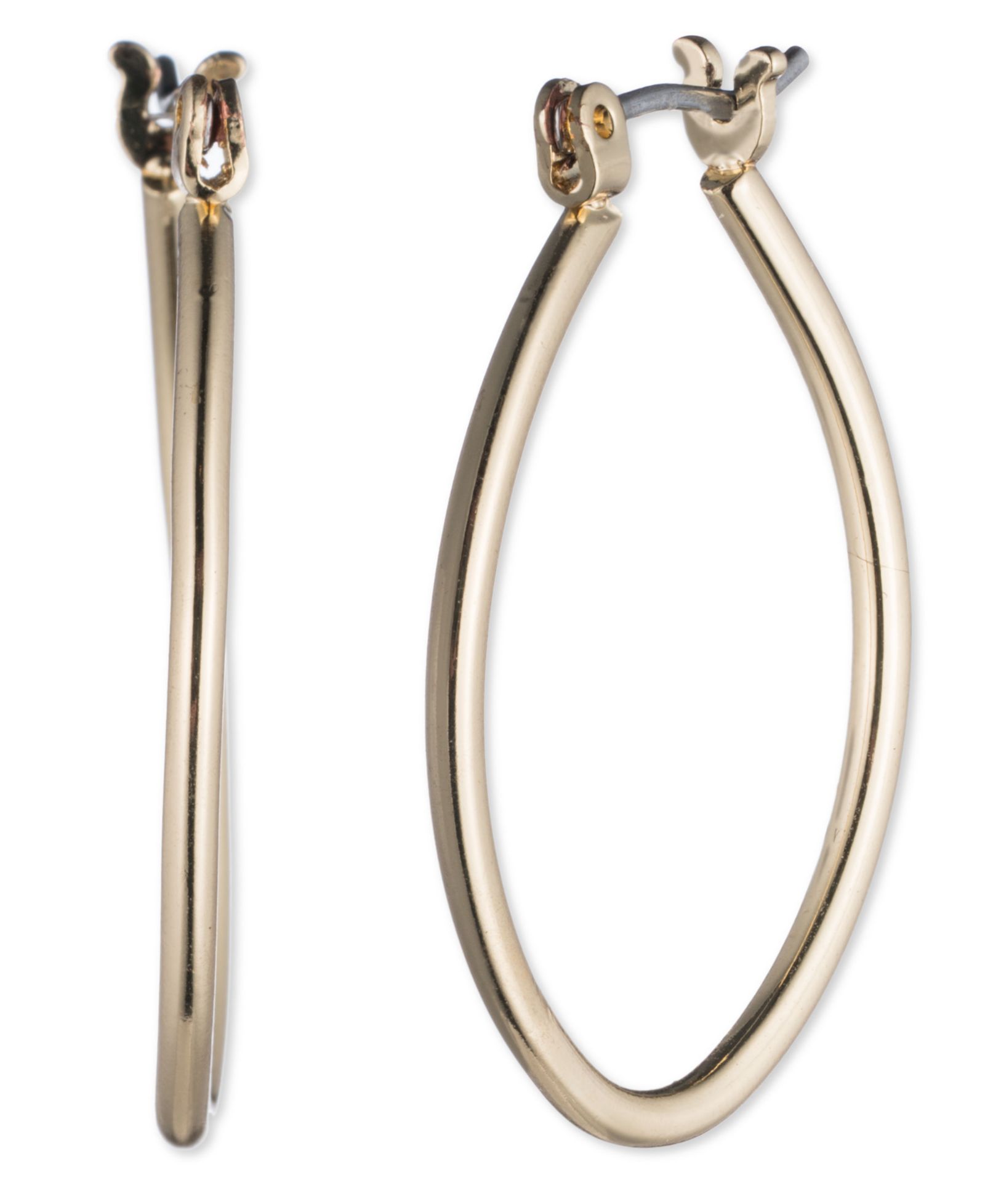 Серьги-кольца Nine West Gold-Tone Teardrop
