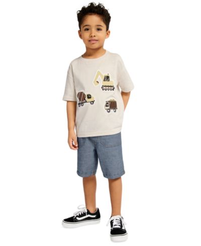 Детский комплект Kids Headquarters: футболка с коротким рукавом и джинсовые шорты, 2-Piece Set