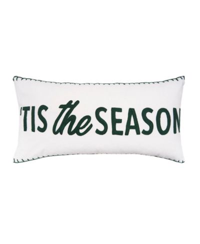 C&F Home рождественская декоративная подушка из смесового хлопка "Tis The Season", 12" x 24"