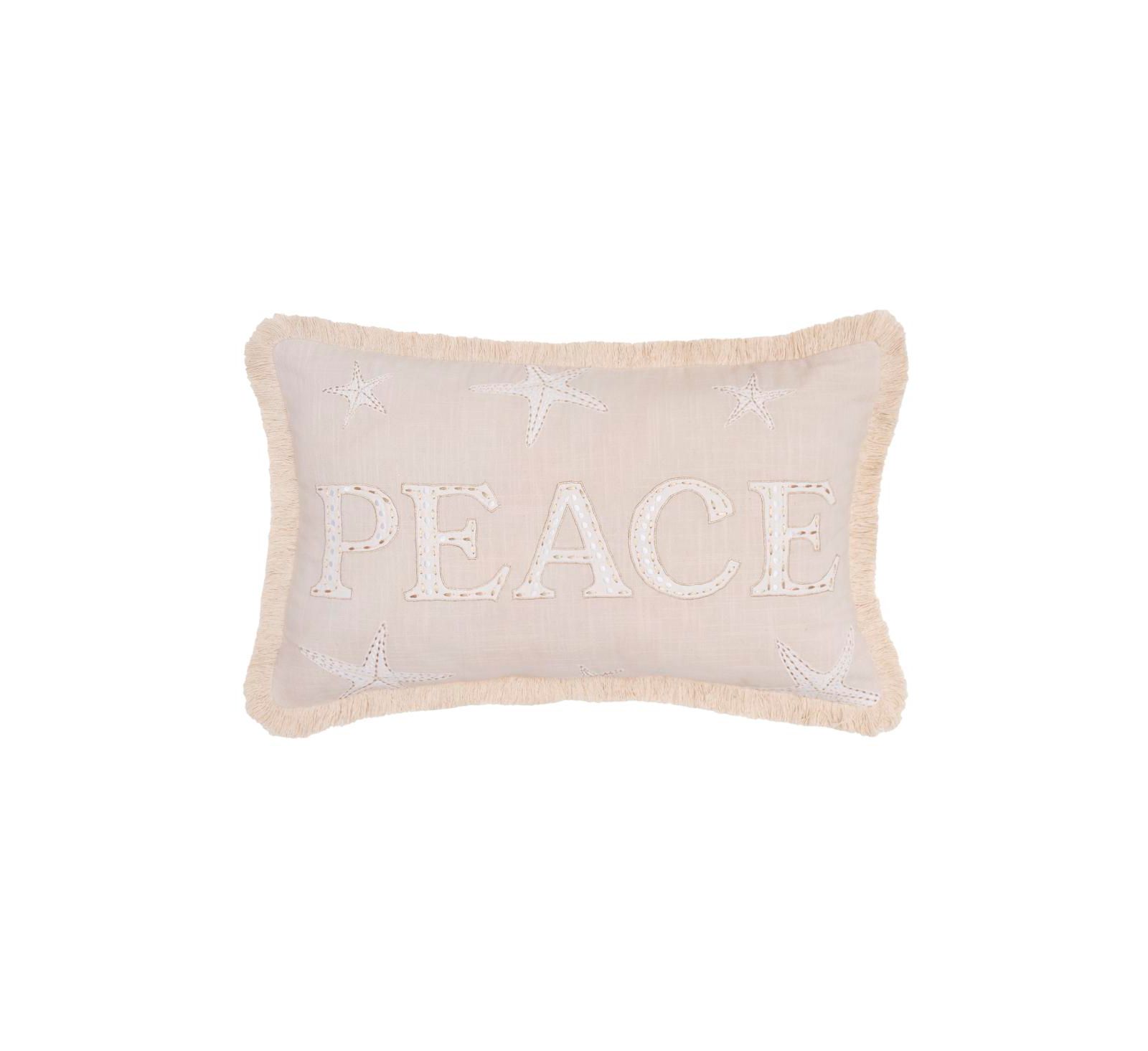 C&F Home Gold Coast Peace Throw Pillow, 14" x 22